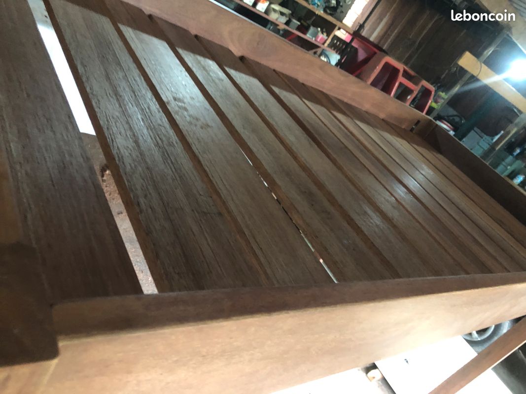Lit mezzanine en bois d’Angélique de Guyane (image 3)