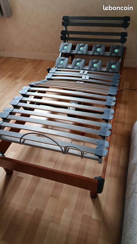 LIT ÉLECTRIQUE MOTORISÉ + MATELAS MÉMOIRE DE FORME 🔹 Confort – Relaxation – Télécommande (image 4)