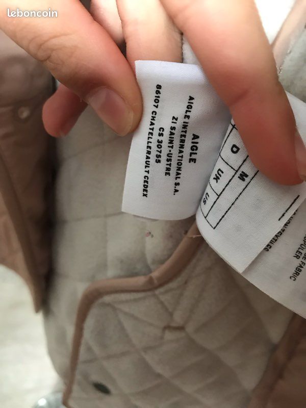Veste matelassée rose pale, Aigle, femme (image 7)