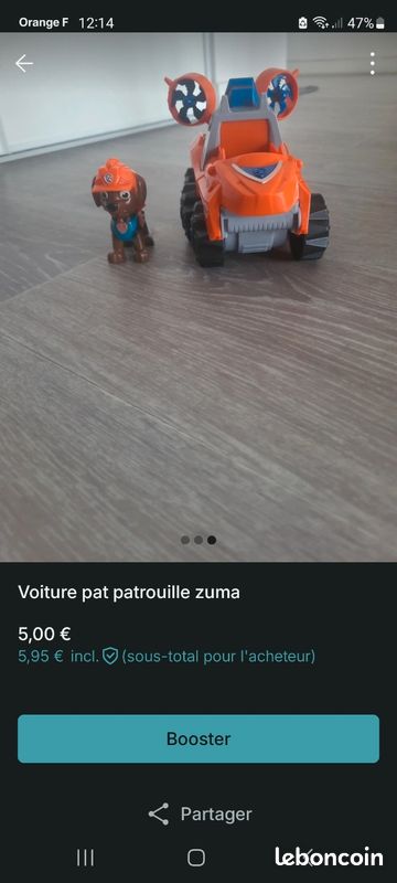 Voiture pat patrouille Zuma (image 1)