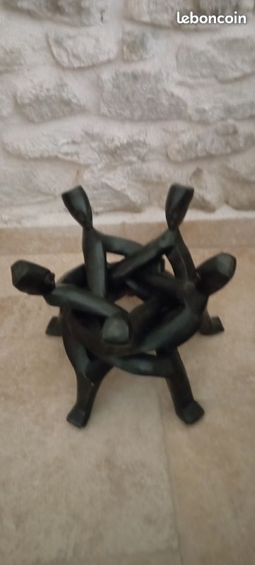 Support calebasse en bois exotique 5 têtes (image 2)