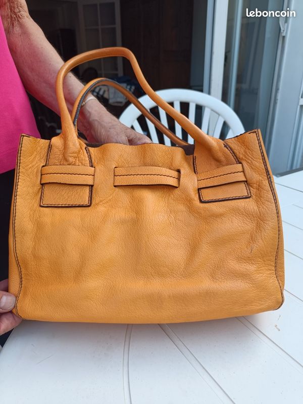Sac à main jaune orangé (image 7)