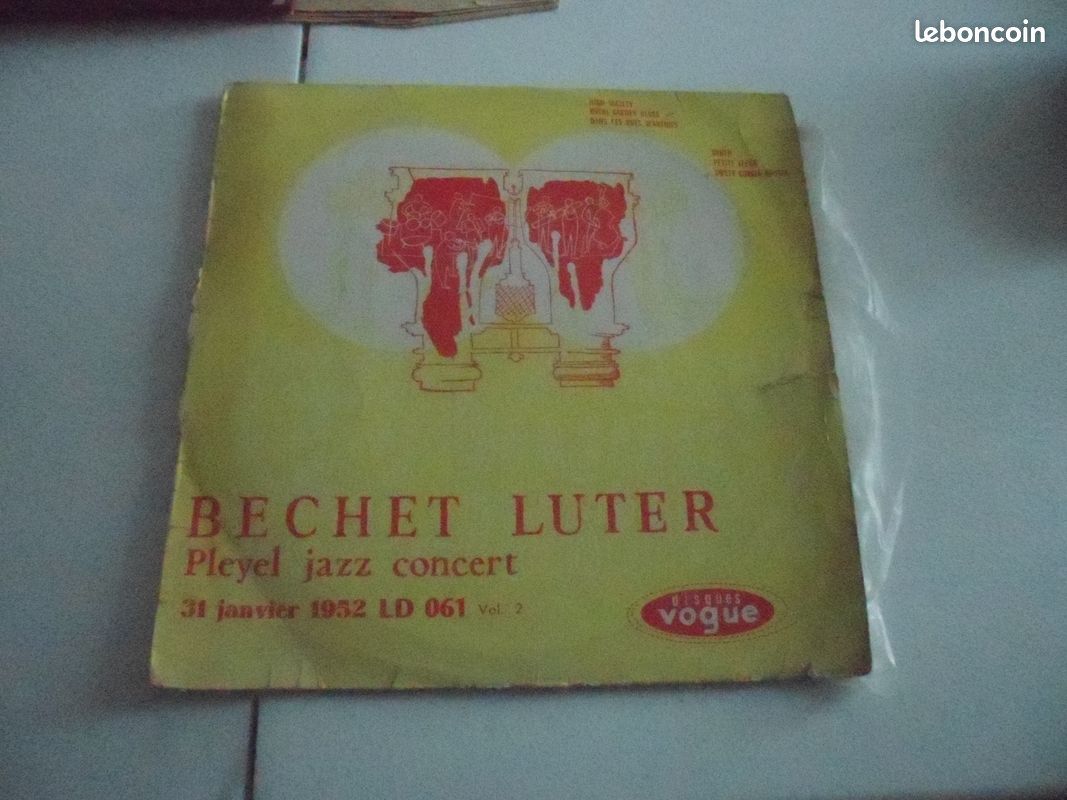 Disque 33 tours Sidney Bechet 31 Janvier 1952 (image 1)