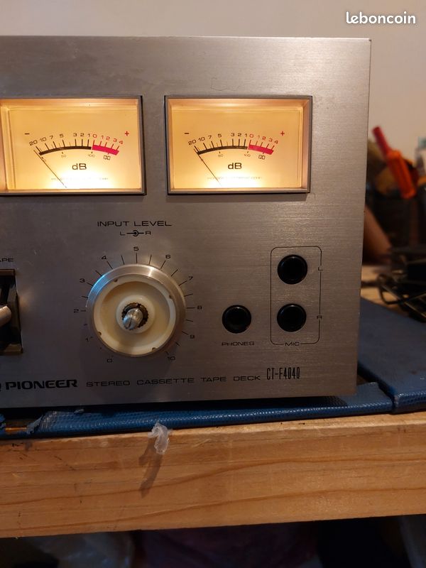 Magnétophone à Cassettes Pioneer SCT-40 - Pour Pièces, Fonctionnement Partiel, à Restaurer