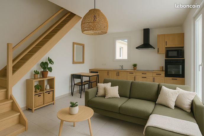 Maisonnette 40m2 avec cour et balcon
