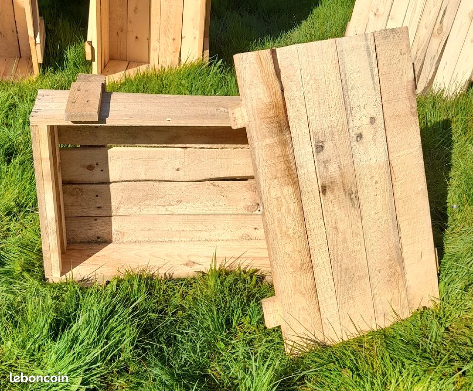 Caisses en bois de palette +couvercles (image 1)