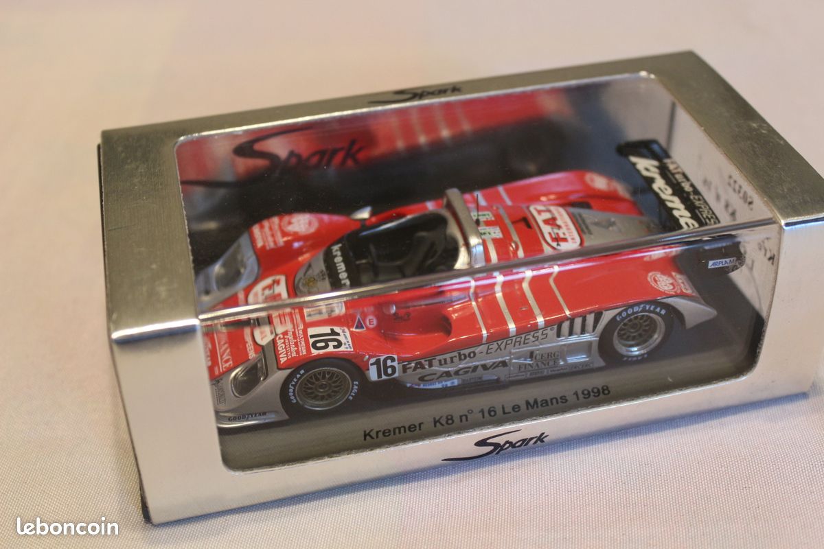 SPARK KREMER K8 Porsche #2 Le Mans 1996 1/43 EUR 90,00 - PicClick FR