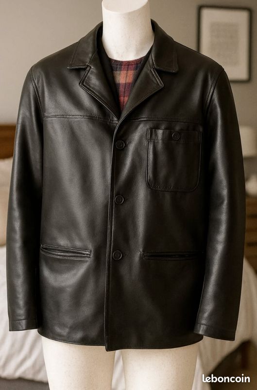 Blouson Cuir Vintage (image 1)