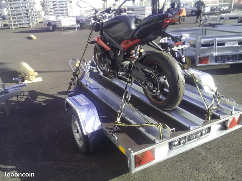 Remorque PORTE MOTO 500/750 kg 1, 2 et 3 RAILS 16 (image 1)