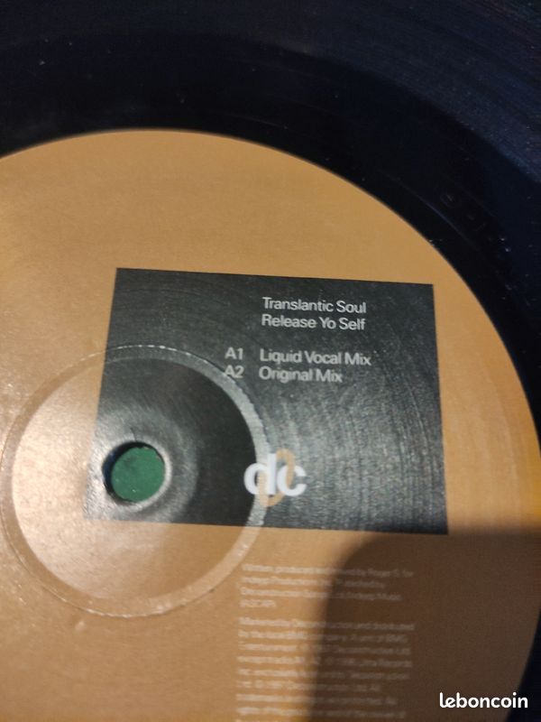 Disque Vinyle Électro Roger Sanchez Transatlantic Soul Release Yo Self (image 5)