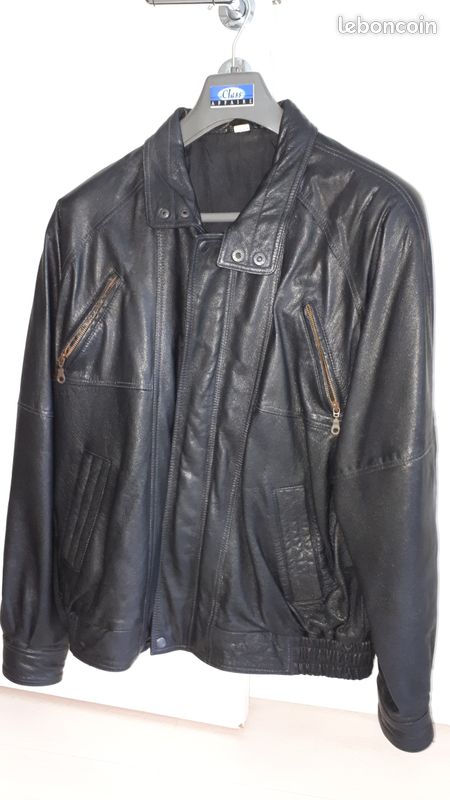 Blouson Noir en Cuir (image 1)