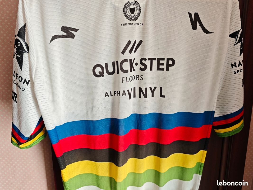 Maillot Cyclisme Vintage Quick Step - Vermarc Time Latexco - Taille L Manches Courtes