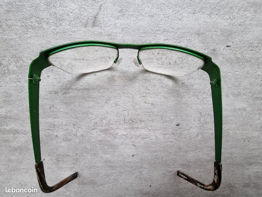 Lunettes De Vue Créateur J.F. Rey JF2527 - Monture Métal Léger Vert, Verres Transparents, Fabriqué En France