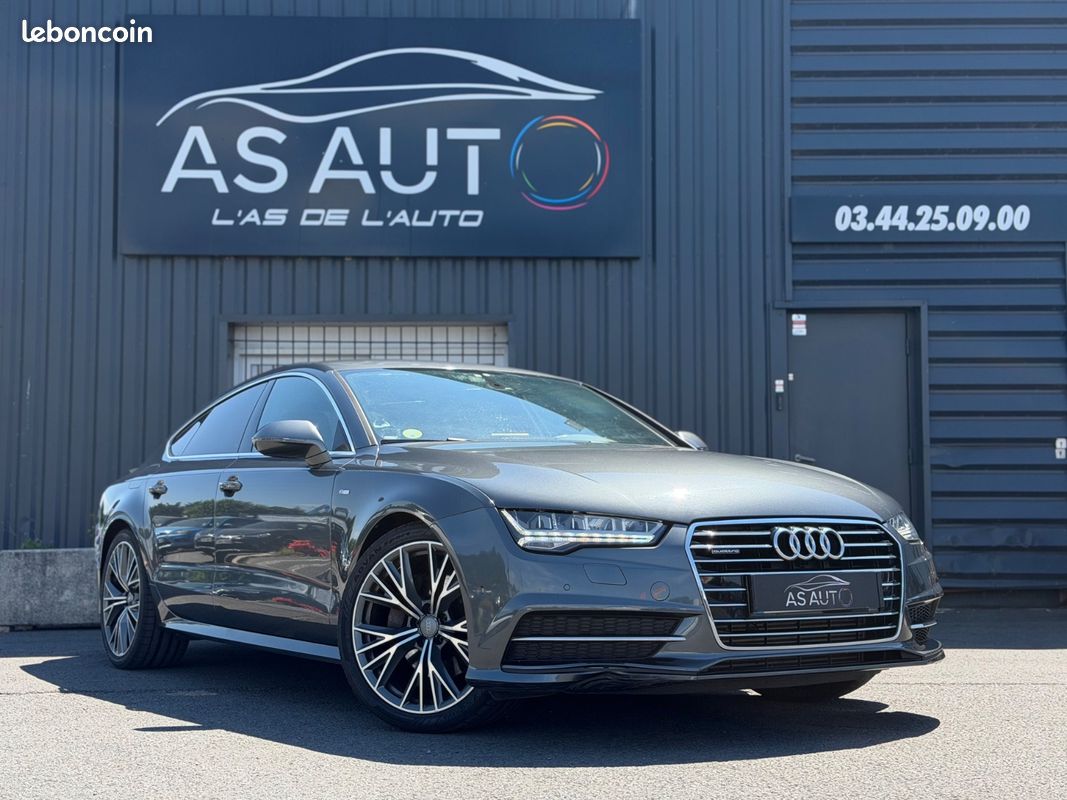 AUDI A7 SPORTBACK V6 3.0 TDI 272ch S tronic 7 Quattro S line CAMÉRA DE RECUL ATTELAGE COCKPIT GPS GARANTIE 12 MOIS EU (image 1)