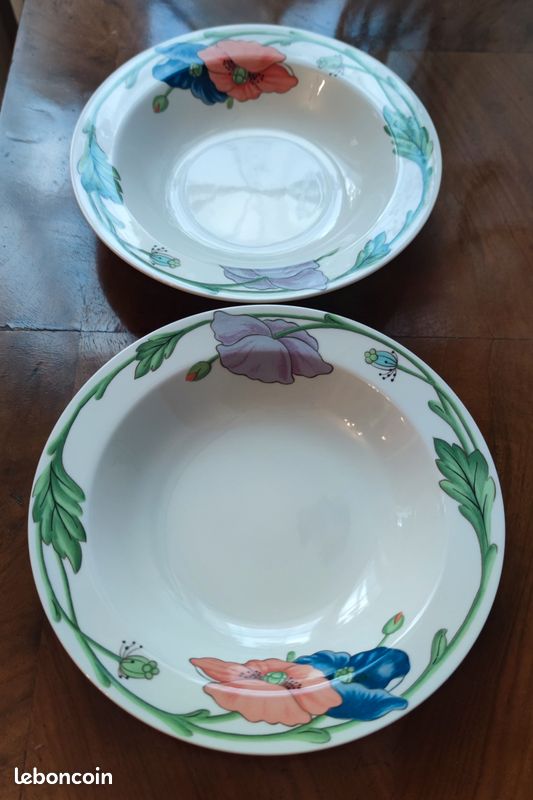 2 petites assiettes creuses Amapola Villeroy & Boch Porcelaine (image 5)