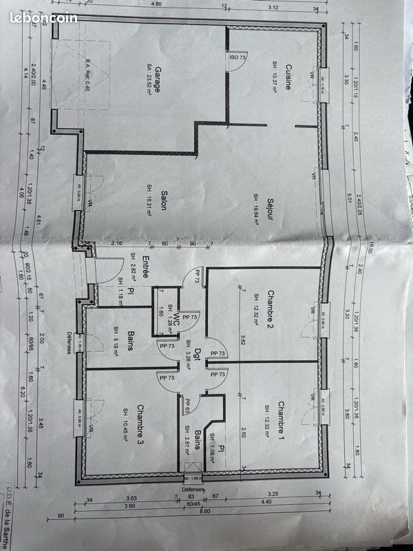 Maison 5 pièces 100 m² · à Écommoy · 100 m² · 194 500 €