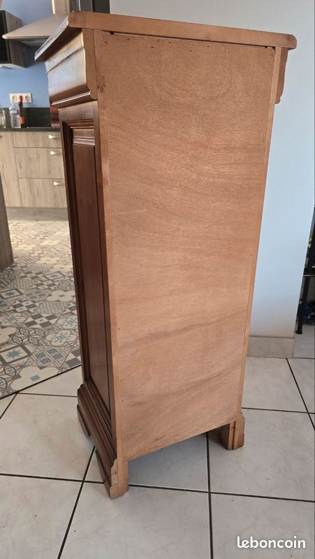 Meuble colonne range-CD en bois – 4 tiroirs – Style Classique (image 3)