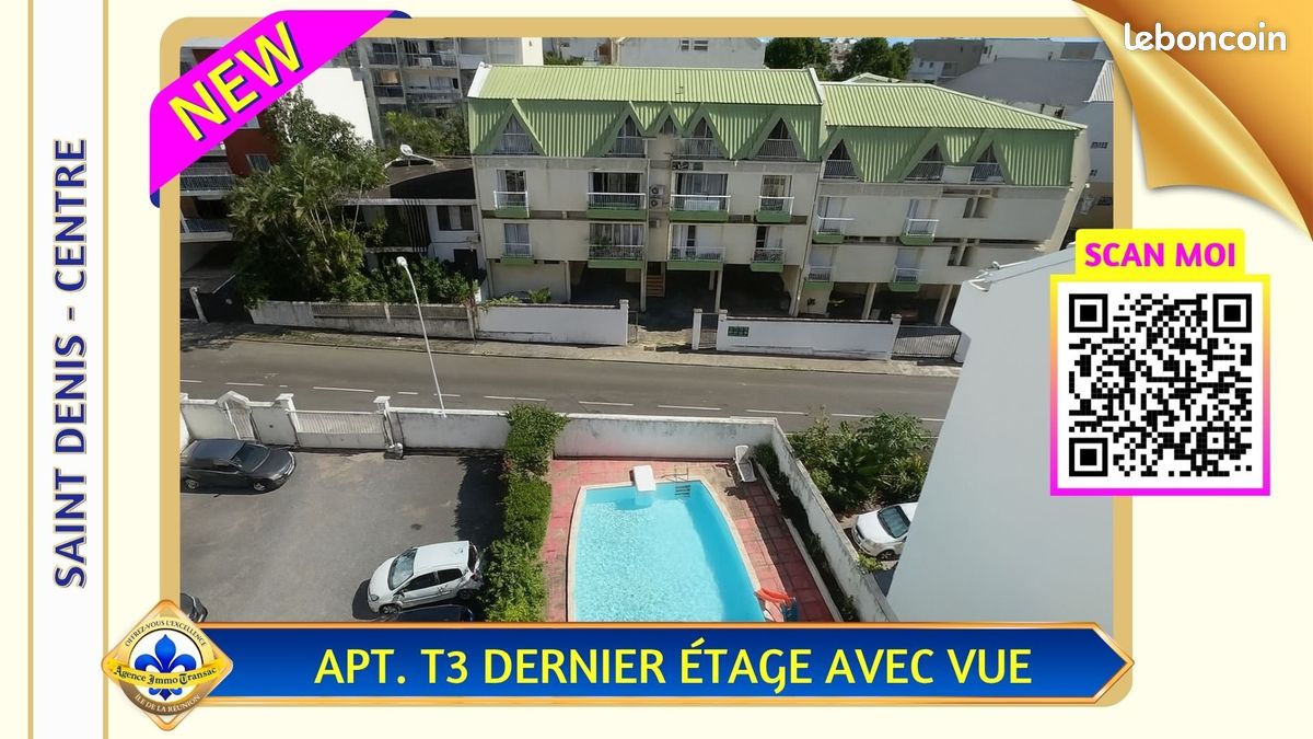 Appartement 3 pièces 57 m² · à Saint-Denis · 57 m² · 198 000 €