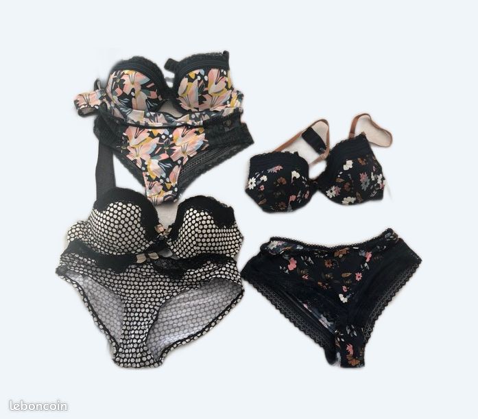 Lot De 36 Soutiens-gorge Noirs Et Marrons - Neufs Sans étiquettes, Tailles Variées