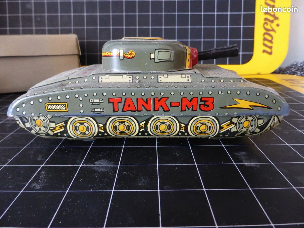 Jouet Ancien En Tôle - Char / Tank MS 882 (Chine) - Marque MF