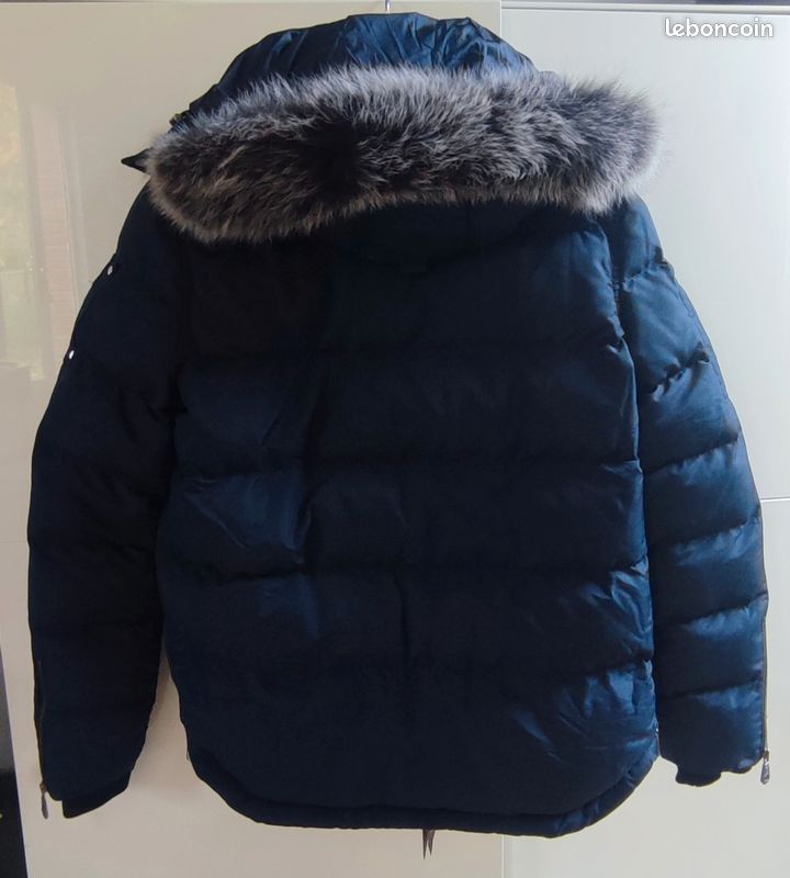 B11m: Doudoune épaisse "Avenue Georges IV Paris". Neuf. Bleu Navy. Taille M (image 3)