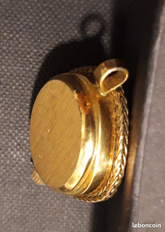 Ancienne broche vintage plaqué or - Montres & Bijoux