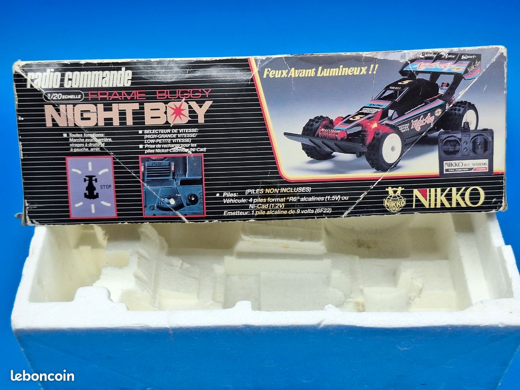 Voiture Miniature RC Ancienne Buggy Flash 1/24 Nikko Vintage - Télécommandé Rétro