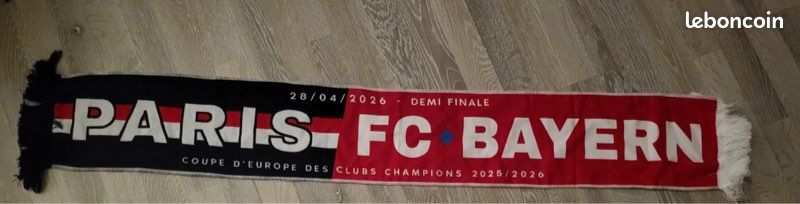 Écharpe collector PSG Bayern Ligue des champions (image 1)