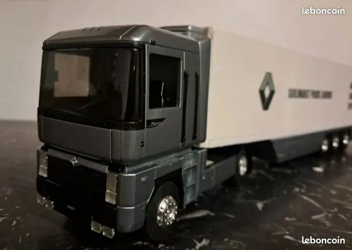 Camion Eligor 1/43 – Renault Magnum – Semi-remorque Tautliner Gueppe Clasquin