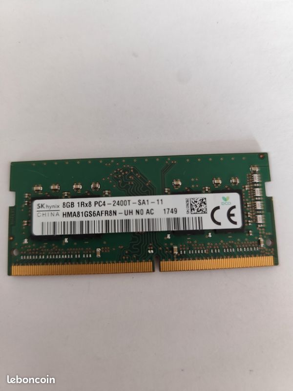 Barrette RAM so-dimm DDR4 8Go 2400T - Accessoires informatique