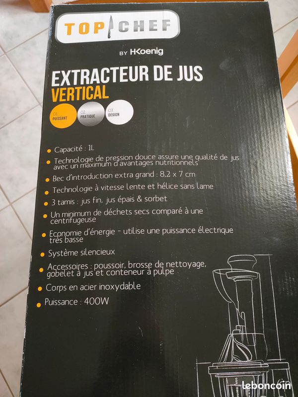 Extracteur de jus Top Chef (image 2)