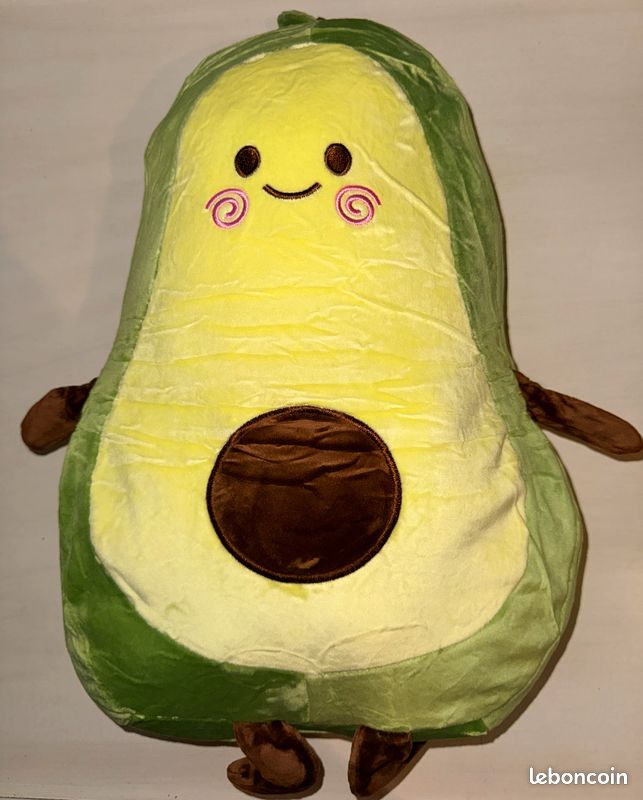 Coussin Peluche Avocat – Jouet Doux 30 Cm – Oreiller Multifonction Pour Enfants Et Amis – Cadeau Rigolo