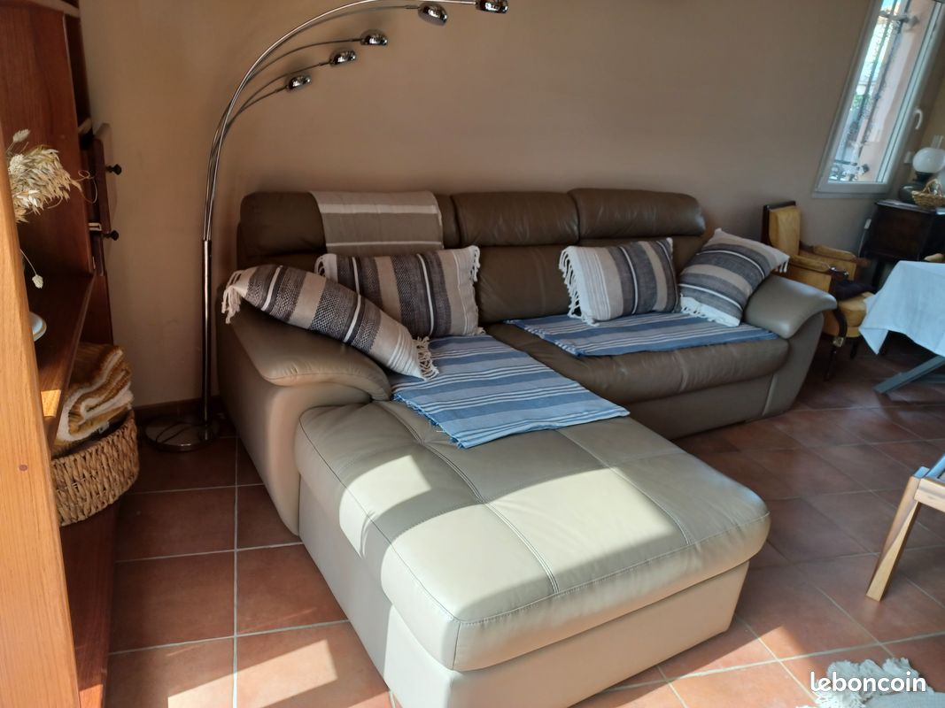 A vendre Canapé en Cuir (image 2)