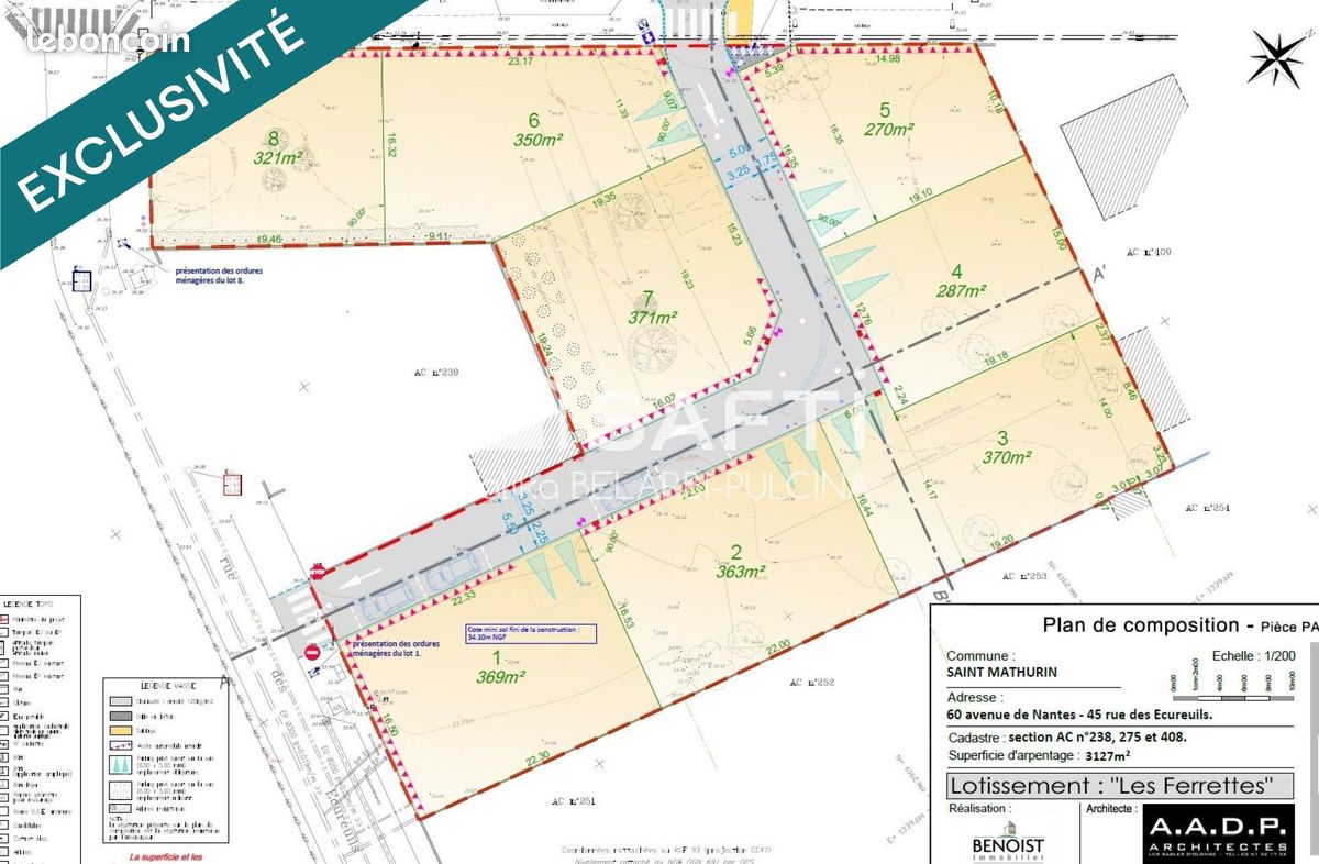 Terrain 369 m² SAINT-MATHURIN (image 3)