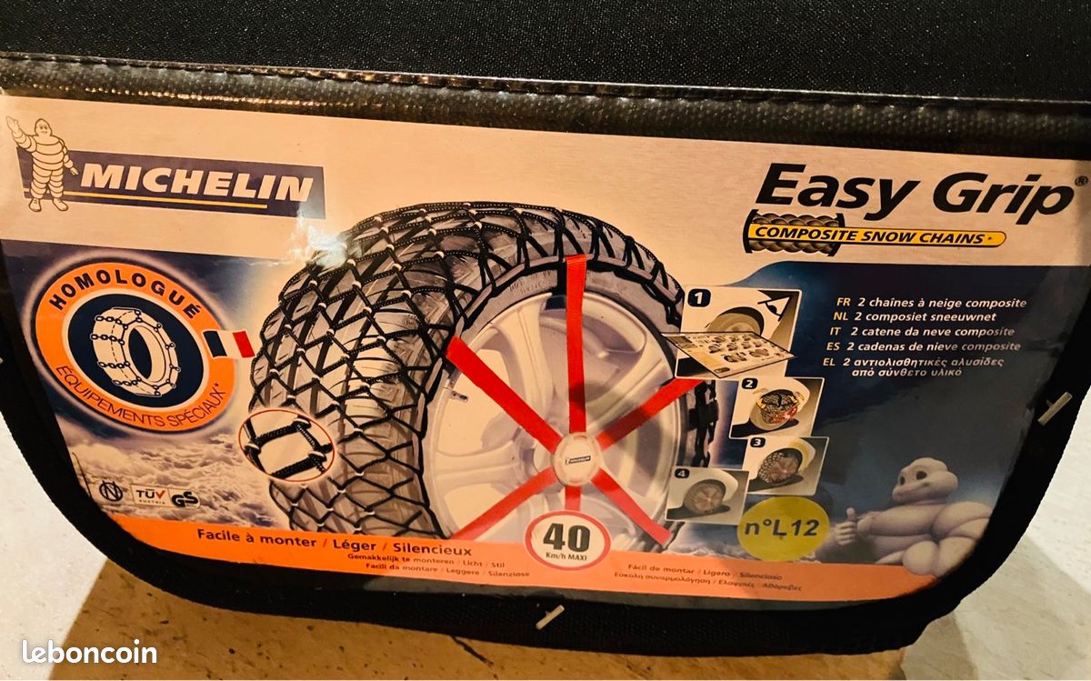 Chaîne neige Michelin easy Grip 205/50/17 225/45/17 235/45/17 - Équipement  auto