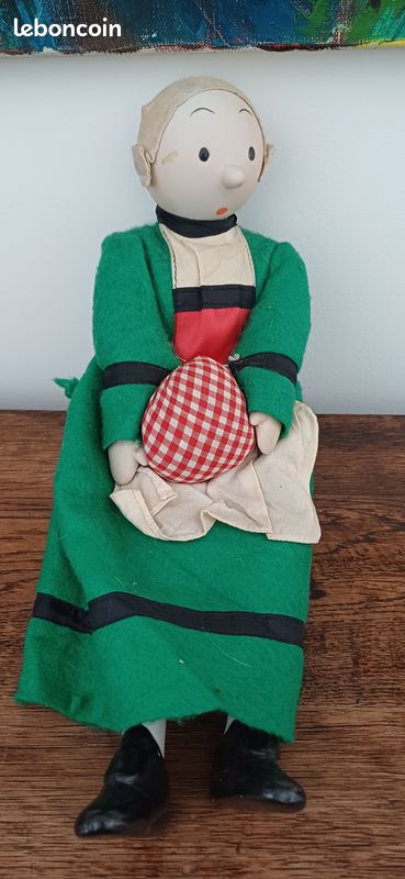 ANCIENNE POUPÉE BECASSINE en Tissu rembourré EUR 15,00 - FR