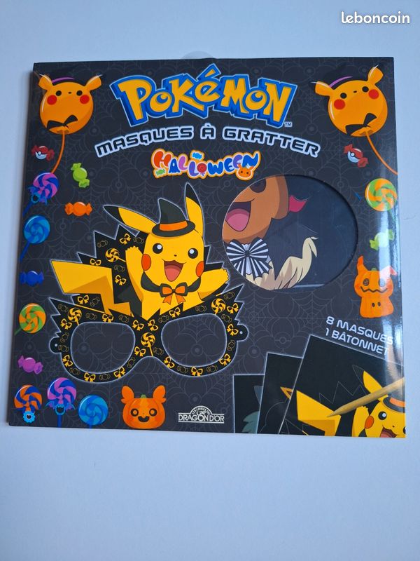 Masques à gratter Pokémon halloween (image 1)