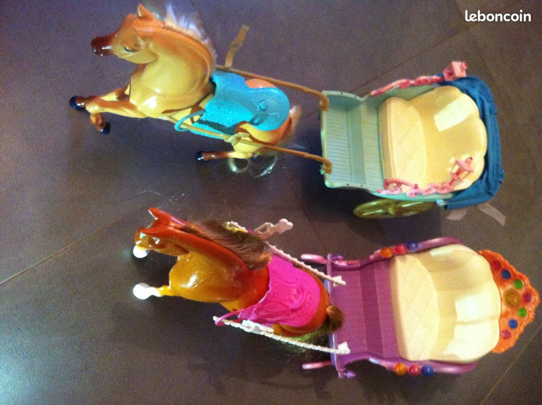 Calèche traineau pour cheval Barbie Mattel (image 5)