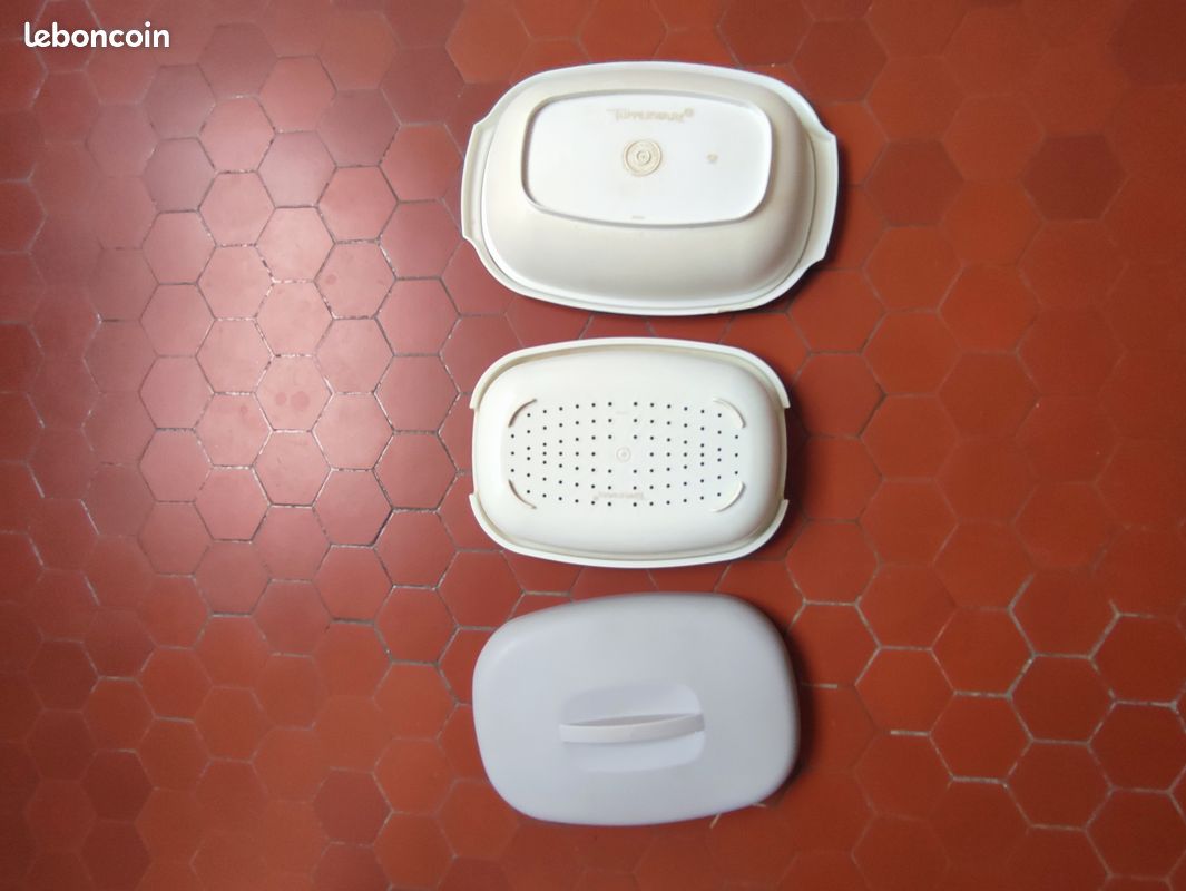 Cuiseur vapeur Tupperware. Micro-ondes. Vintage. Bon état (image 4)