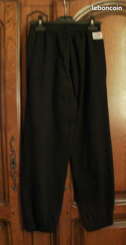Pantalon jogging noir DOMYOS - Taille 12 ans (image 3)
