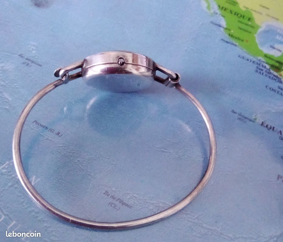 Montre en argent ELVIA remontage mécanique (image 3)
