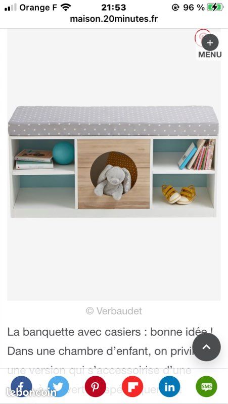 Banc niche rangement verbaudet (image 2)