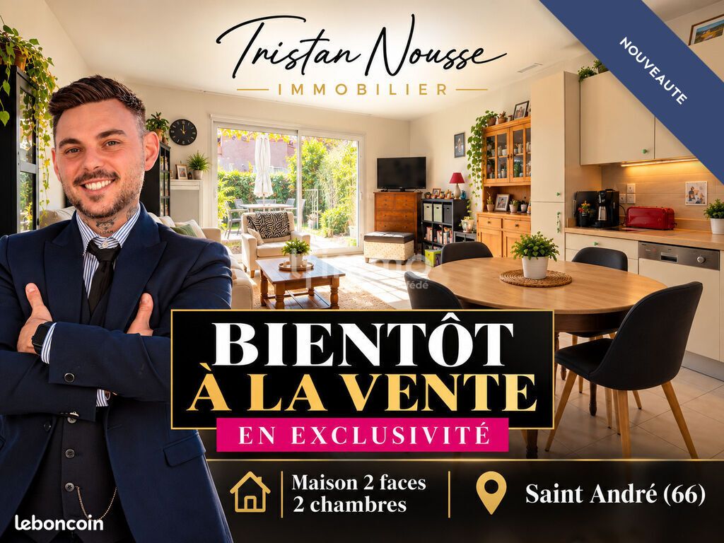 Maison 3 pièces 63 m² · à Saint-André · 63 m² · 269 000 €