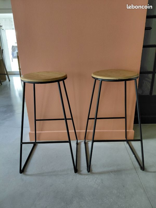 Lot de 2 tabourets(bar ou îlot) (image 1)