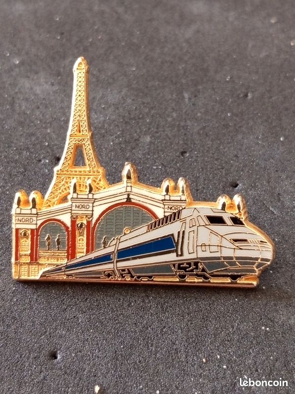 Pin's SNCF TGV France-Angleterre - édition Limitée Collectors, Signé