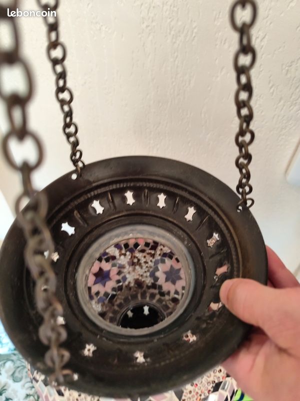 Lampe orientale en mosaïque artisanal (image 5)