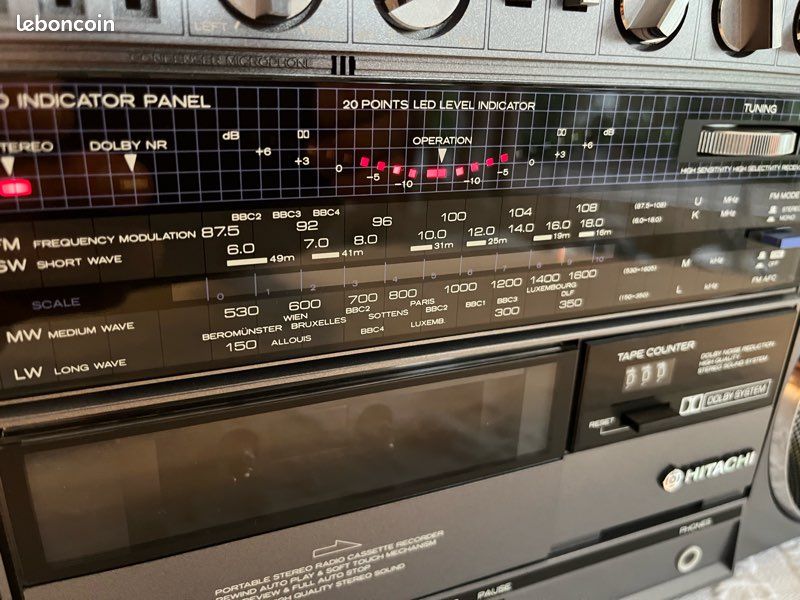 Superbe Poste radio vintage Boombox SANYO MW211LU Ghetto Blaster Ghettoblaster