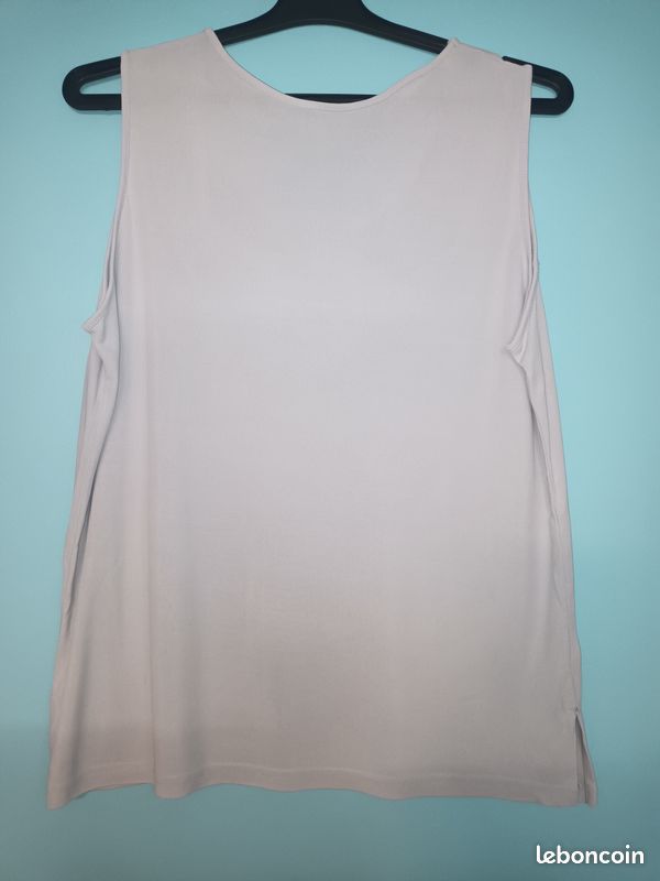 Débardeur gris avec fleurs T46 (mam33133) (image 5)