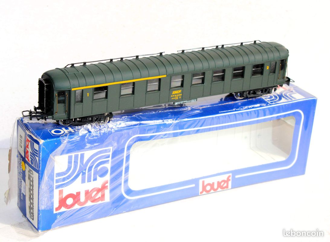 5122 JOUEF VOITURE VOYAGEUR 1 ET 2 CL TYPE 1935 EX DRG EN BOITE BBR HO