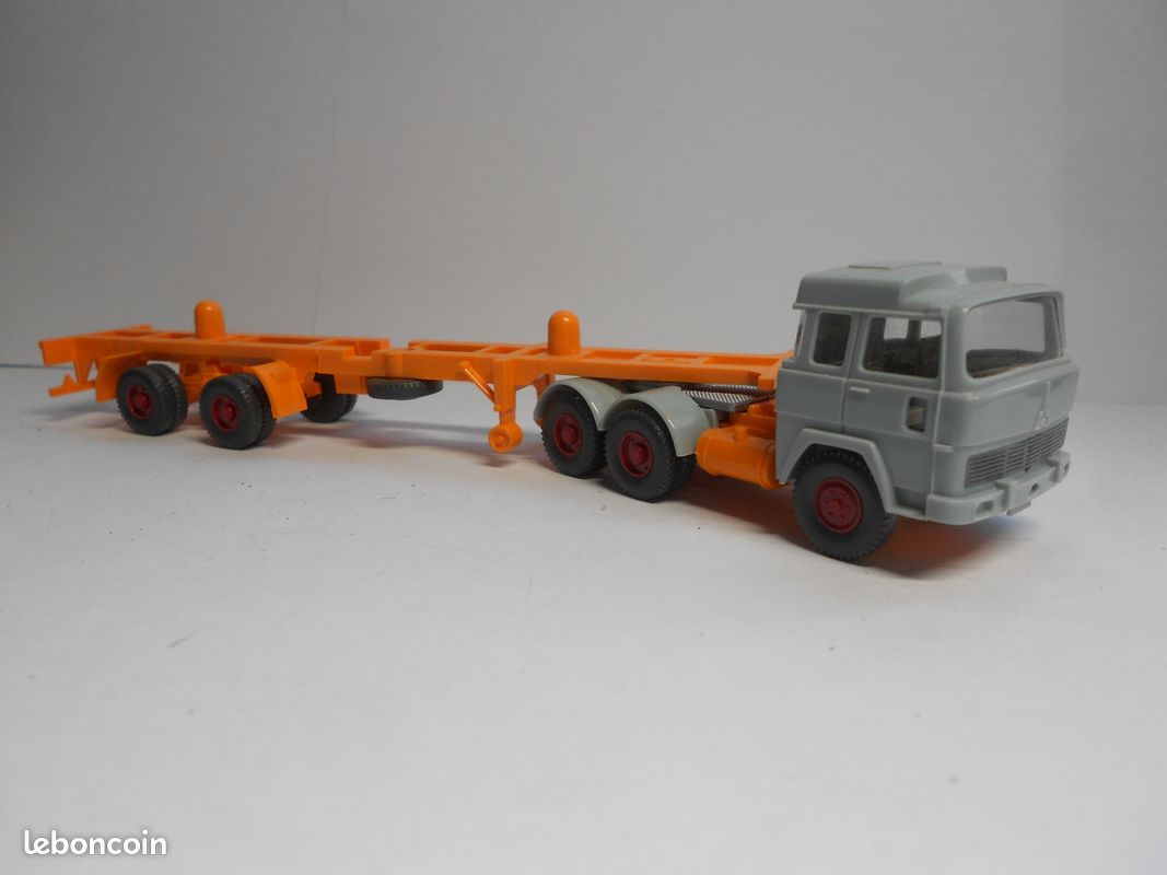 Ho 1/87 wiking 1970 magirus semie pour container tbe (image 1)